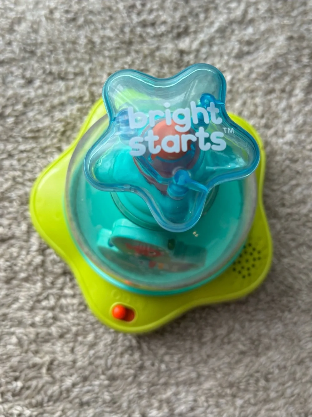 Bright Starts Light Up Musical Spinning Top Toy Baby Toddler Sensory Toy